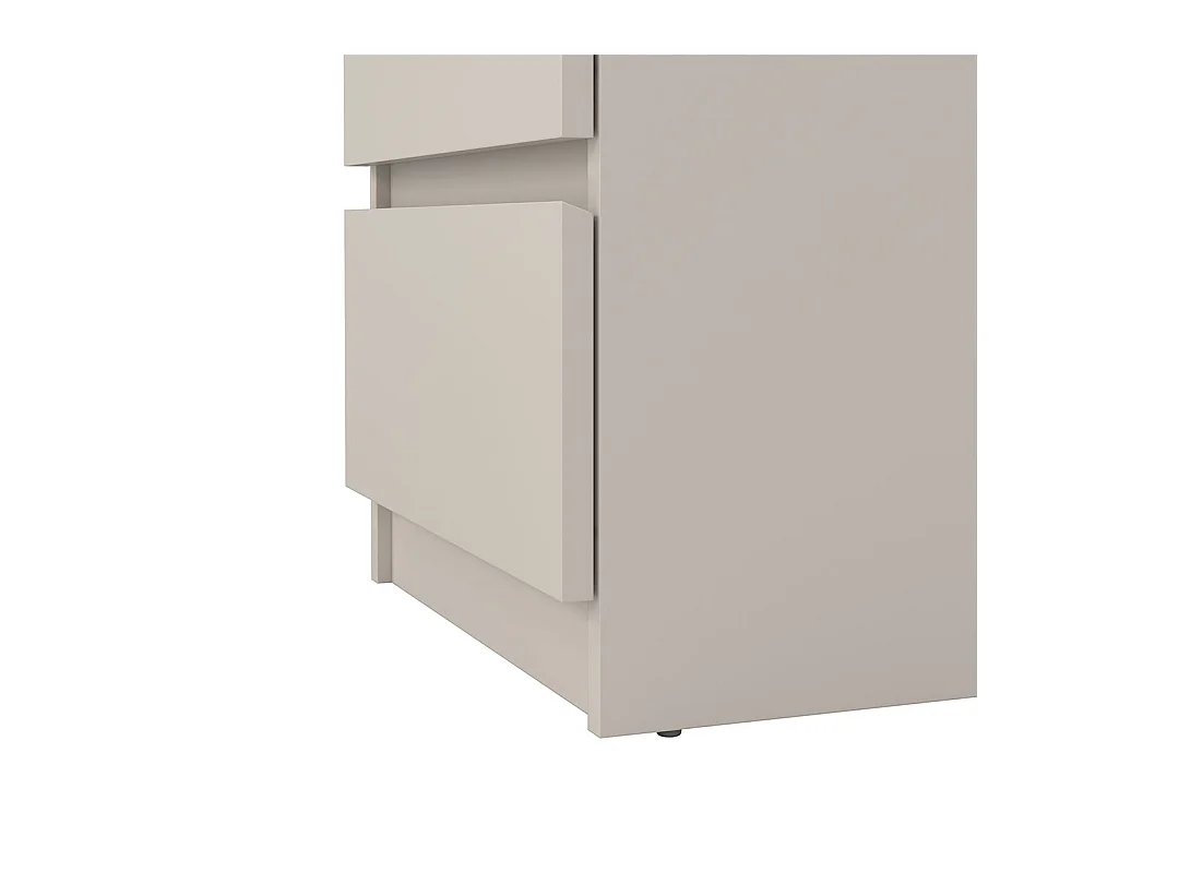 Naia table de nuit 3 tiroirs chêne décor.