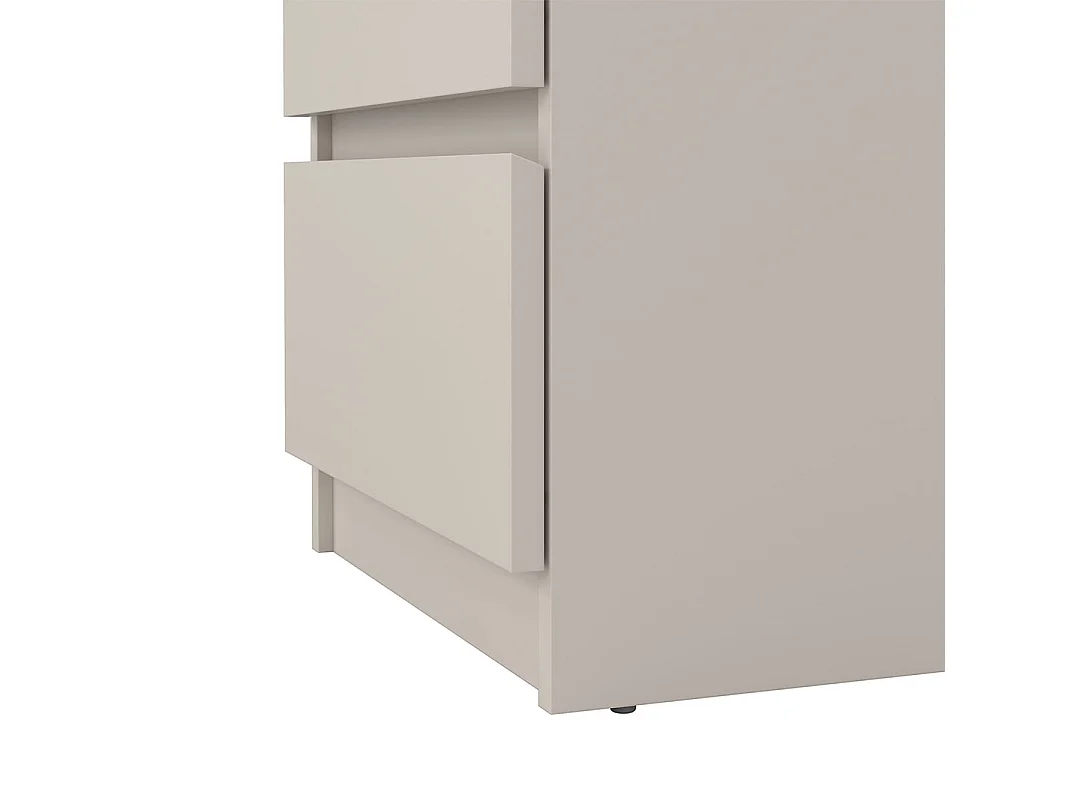 Naia table de nuit 3 tiroirs chêne décor.