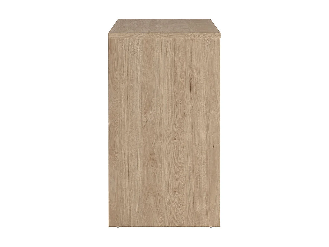 Next Sideboard 4 Türen, 1 Schublade Eichen-Dekor, weiß hochglanz.