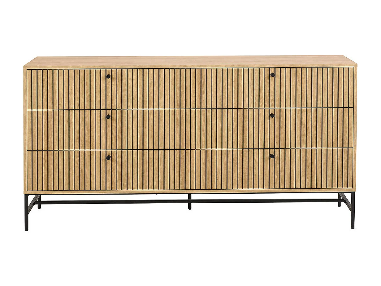 Albany Kommode 6 Schubladen Natur.