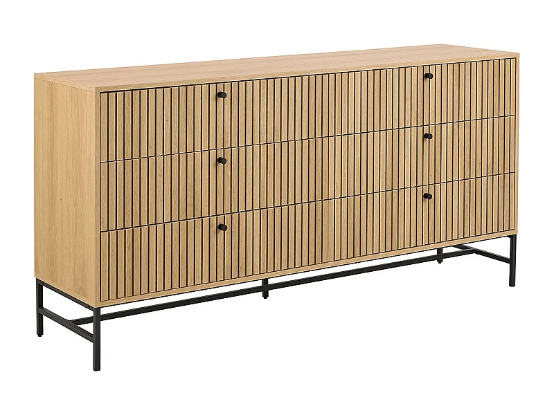 Albany Kommode 6 Schubladen Natur.