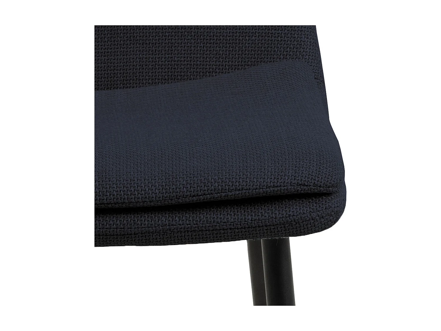 Becca chaise de salle à manger tissu bleu.