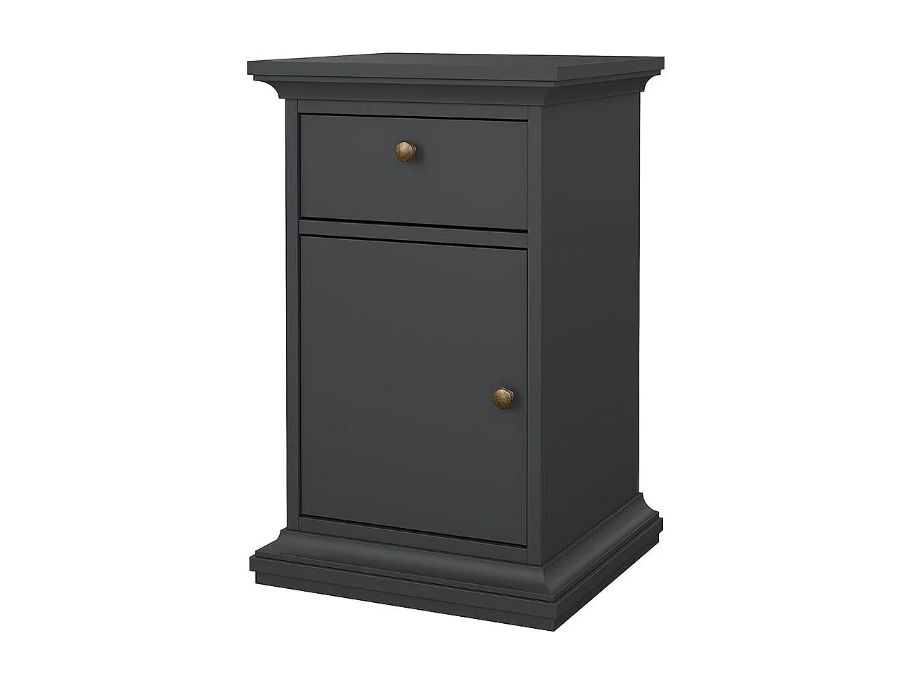 Venedig nachtkastje 1 deur 1 lade mat grijs.