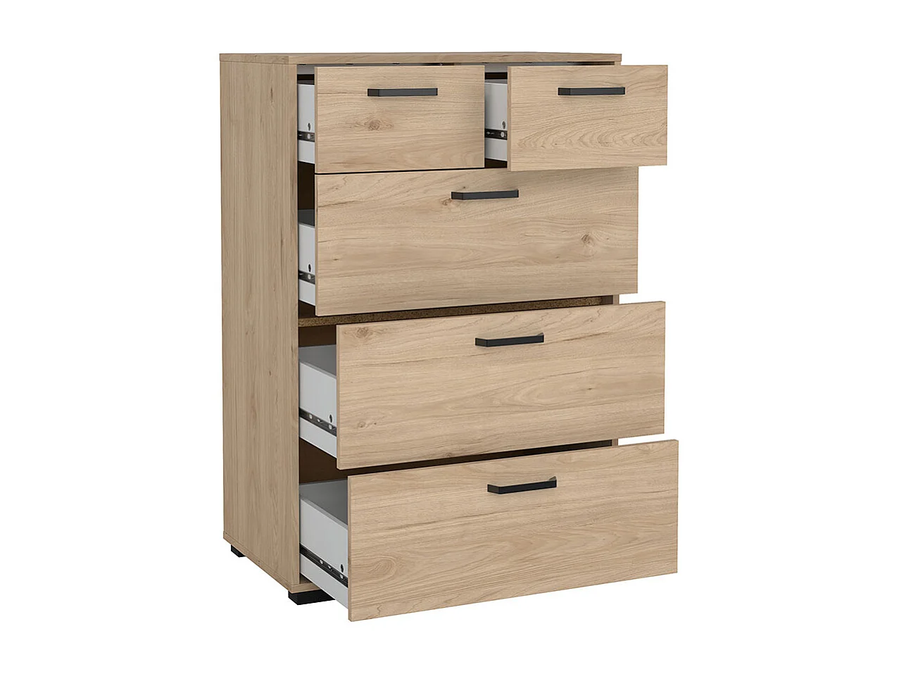 Sofia Kommode 5 Schubladen Eiche Dekor.