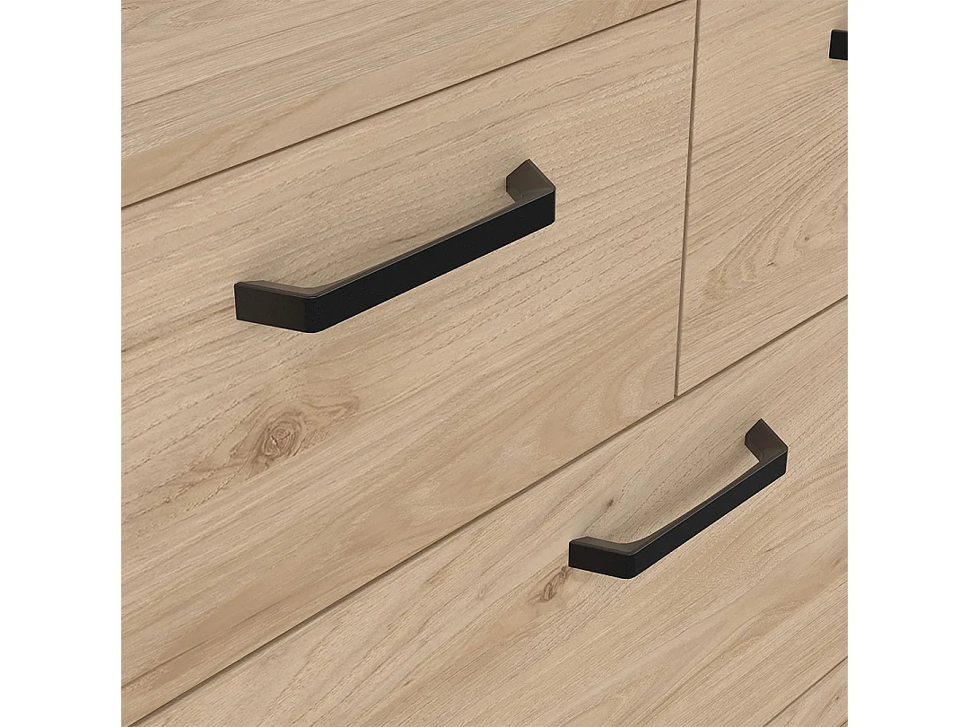 Sofia Kommode 5 Schubladen Eiche Dekor.