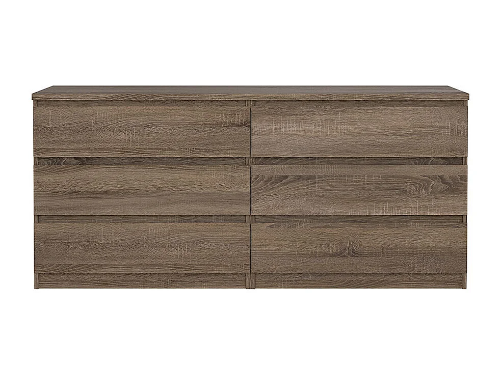 Naia Kommode 6 Schubladen Trüffel-Dekor.