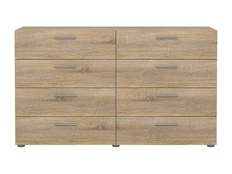 Pepe Kommode 8 Schubladen Eichenstruktur-Dekor.