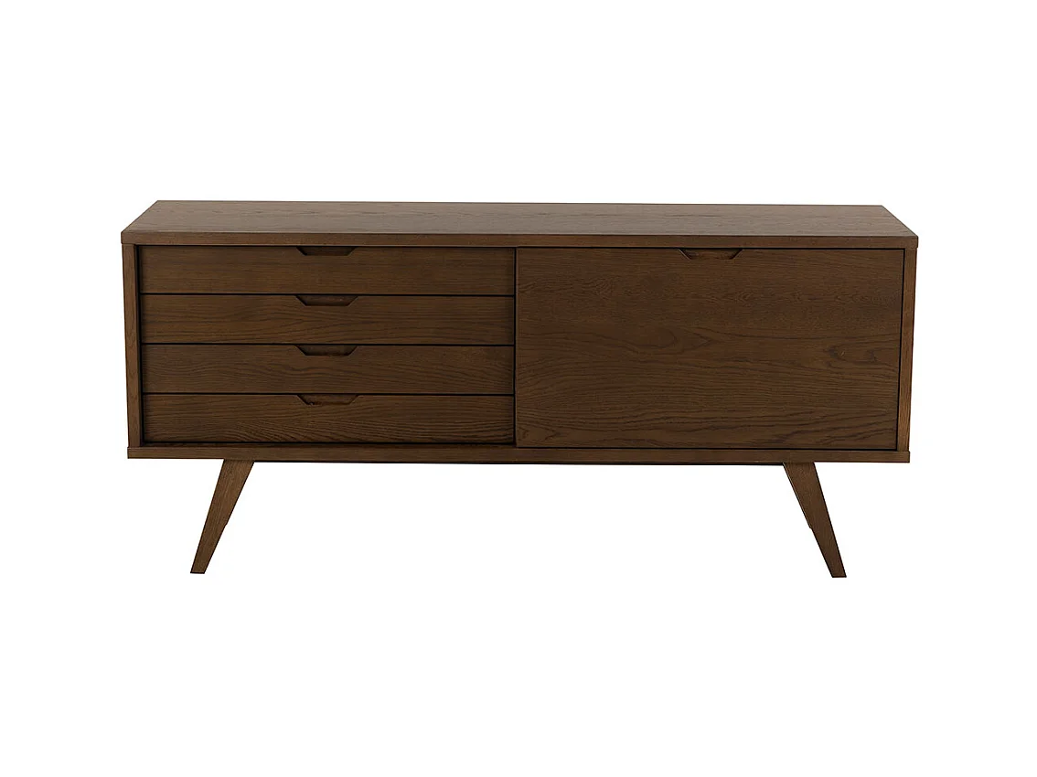 A-Line Sideboard 1 Tür 4 Schubladen 1 Regal Eichen Dekor.