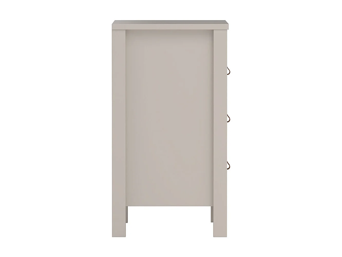 Madrid table de nuit 3 tiroirs cachemire.