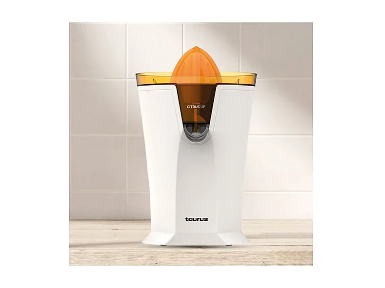 Presse-agrumes 40W 2 Cônes Blanc Orange Taurus - Citrus Up