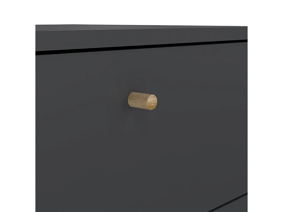 Bodo Kommode 5 Schubladen matte grau.