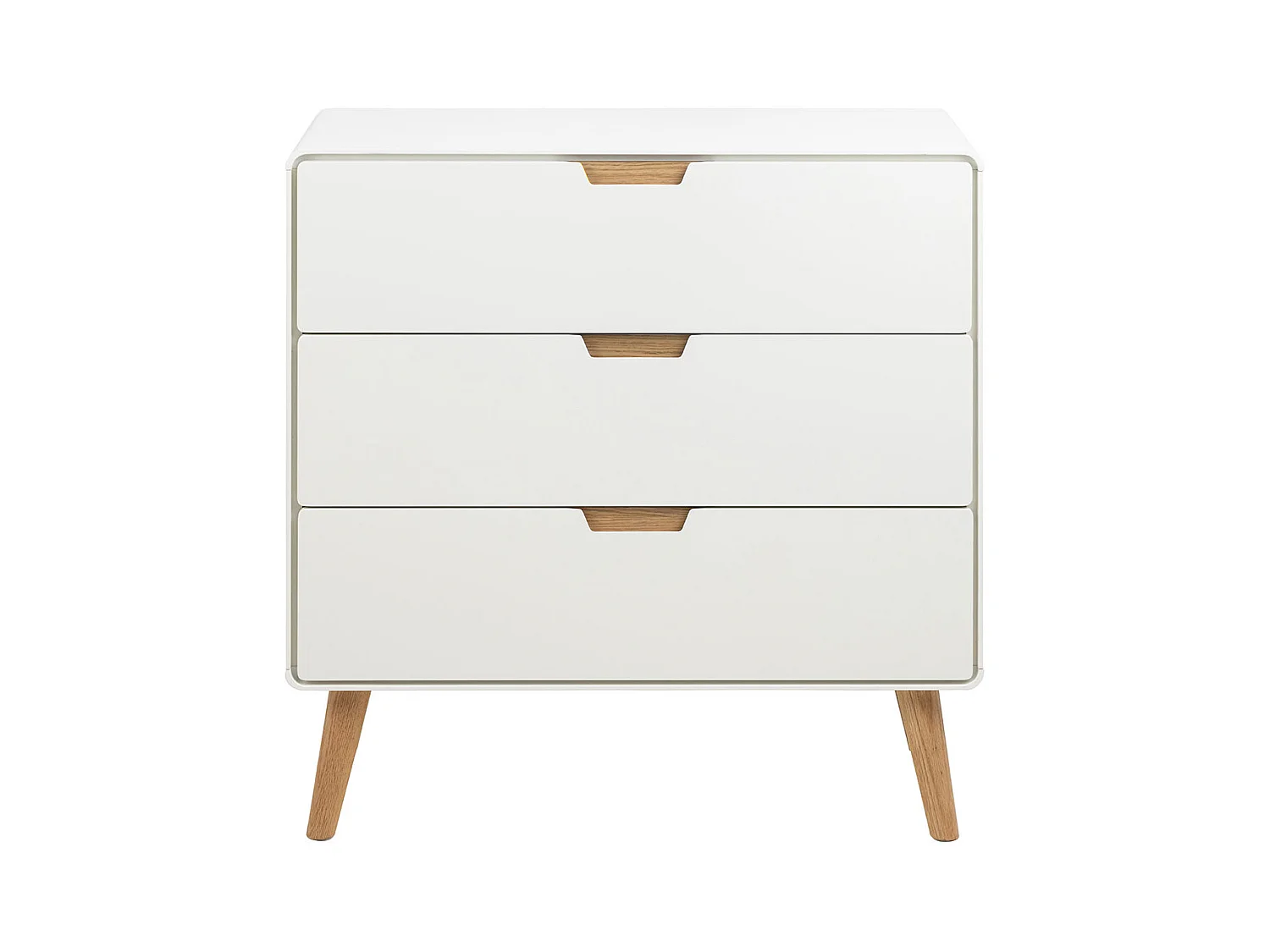 Lowell Kommode 3 Schubladen weiß.