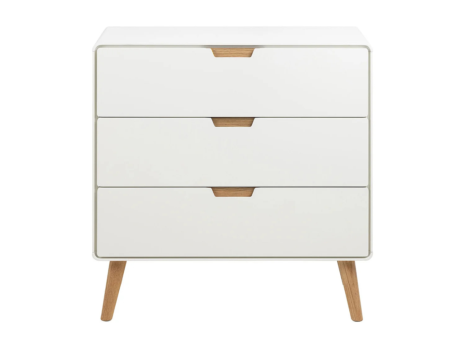 Lowell Kommode 3 Schubladen weiß.