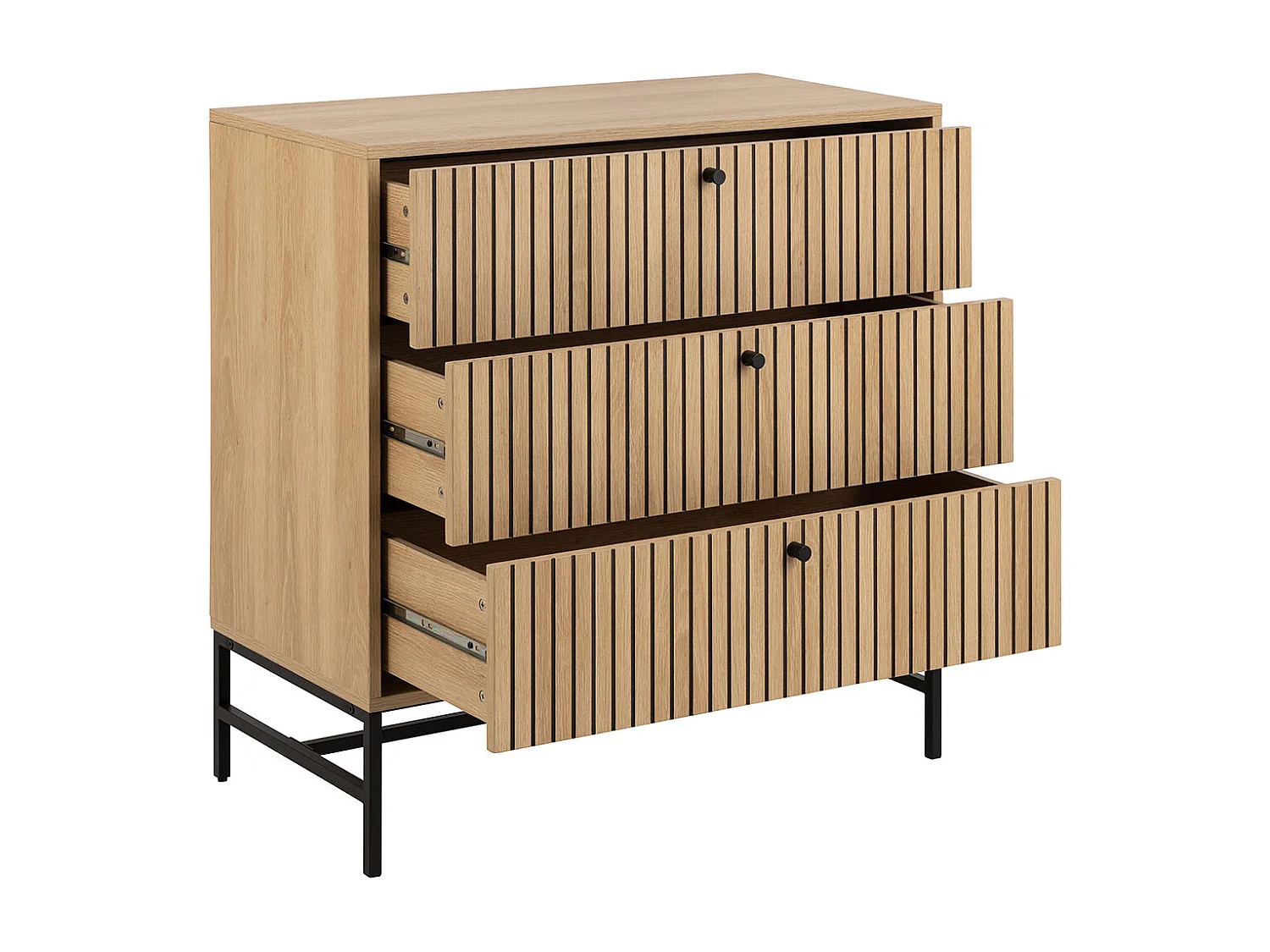 Albany Kommode 3 Schubladen Natur.