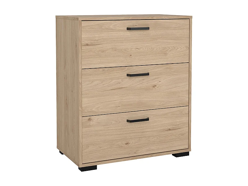 Sofia Kommode 3 Schubladen Eiche Dekor.