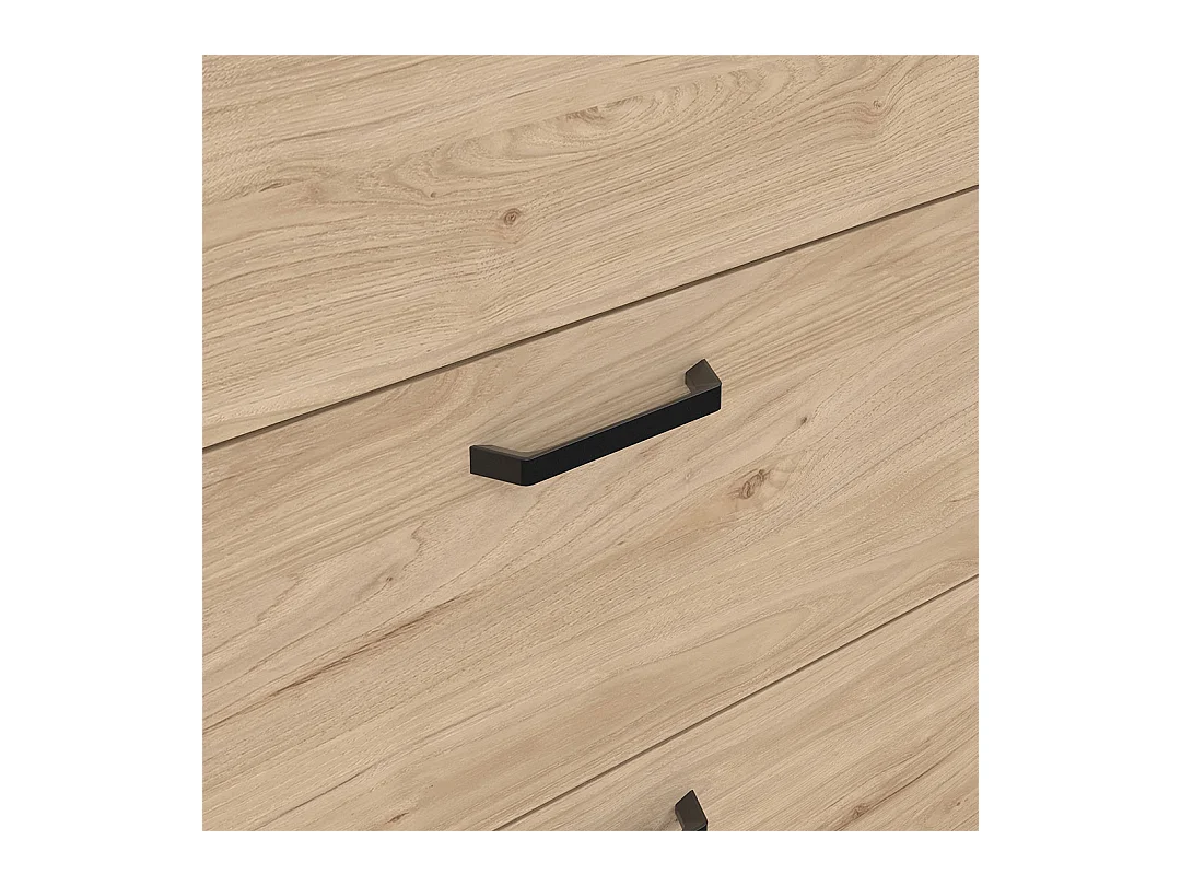 Sofia Kommode 3 Schubladen Eiche Dekor.