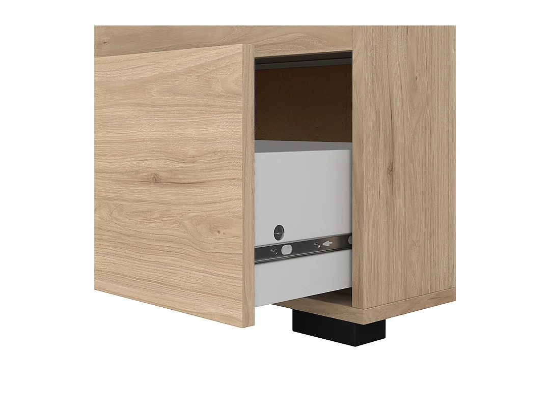 Sofia Kommode 3 Schubladen Eiche Dekor.