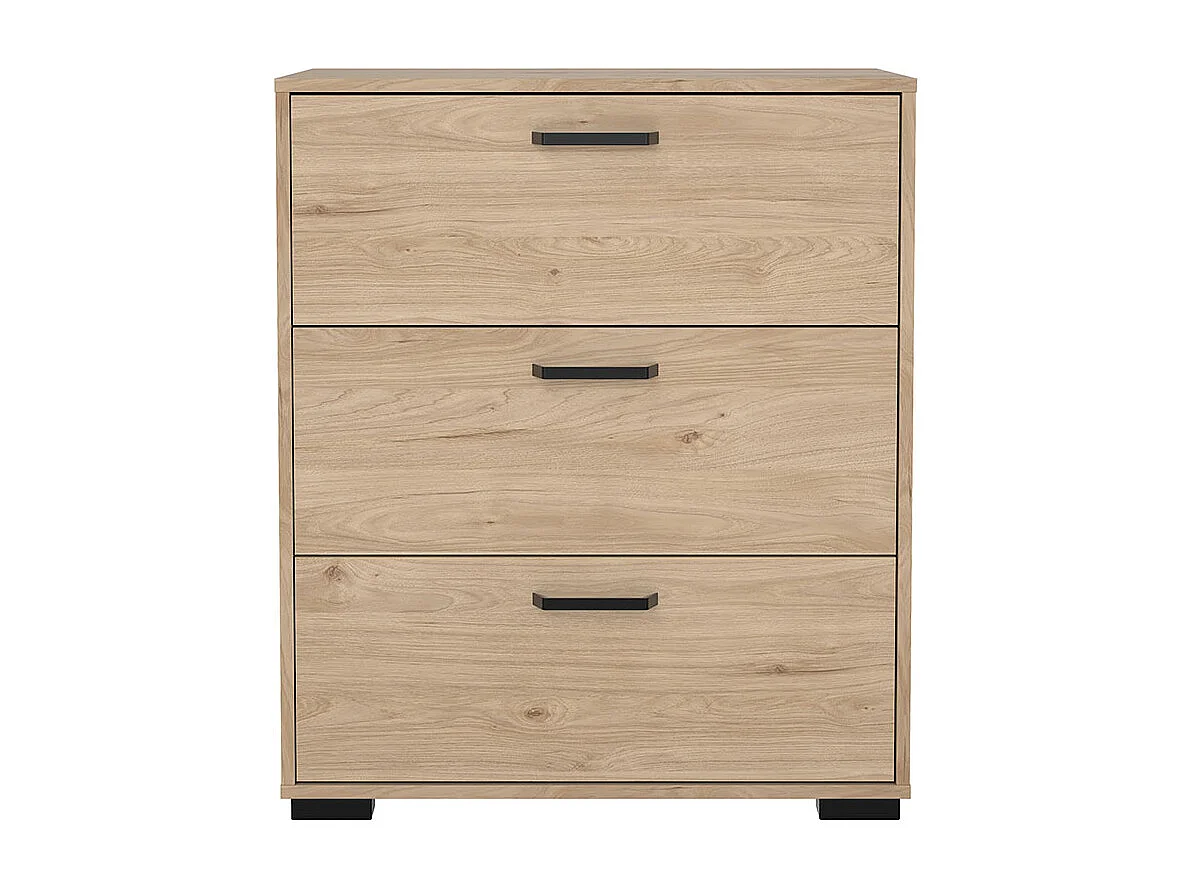 Sofia Kommode 3 Schubladen Eiche Dekor.