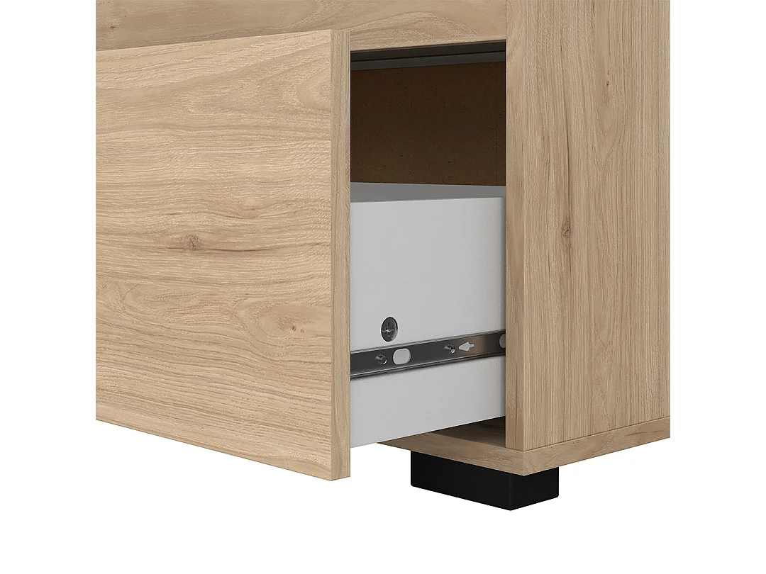 Sofia Kommode 3 Schubladen Eiche Dekor.