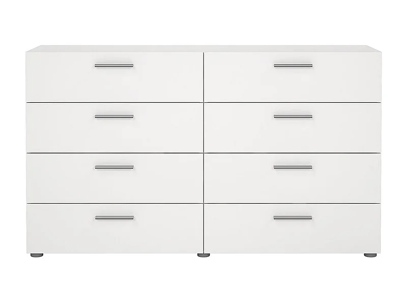Pepe Kommode 8 Schubladen weiß.