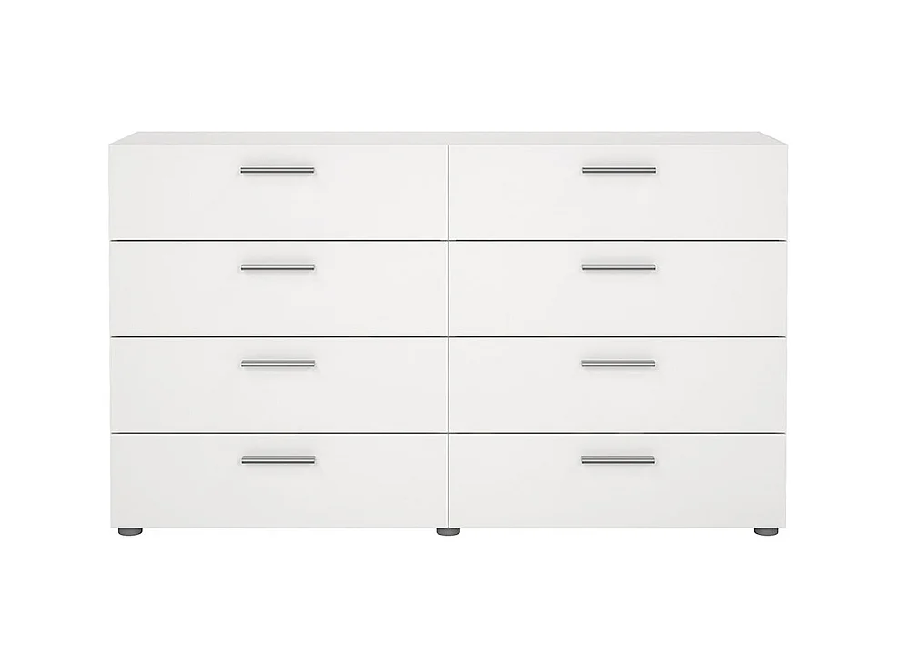 Pepe Kommode 8 Schubladen weiß.