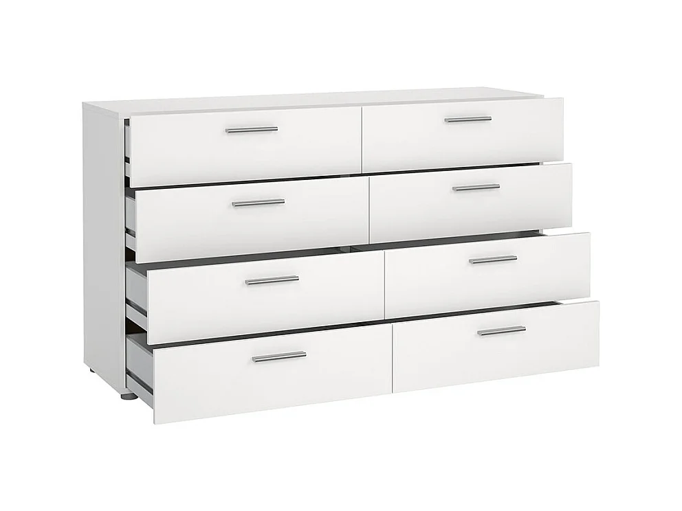 Pepe Kommode 8 Schubladen weiß.