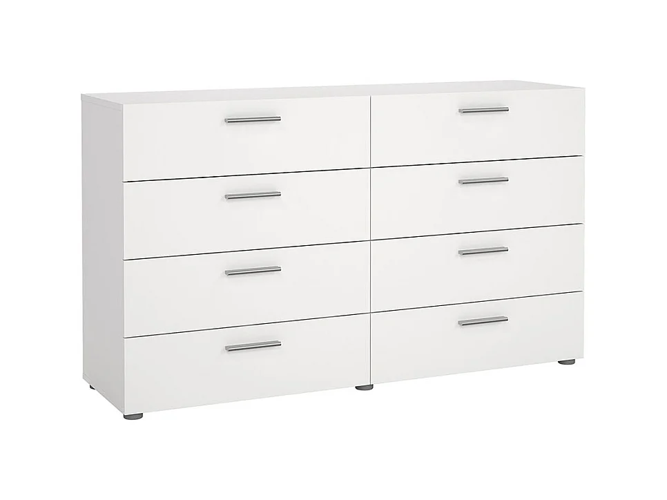 Pepe Kommode 8 Schubladen weiß.