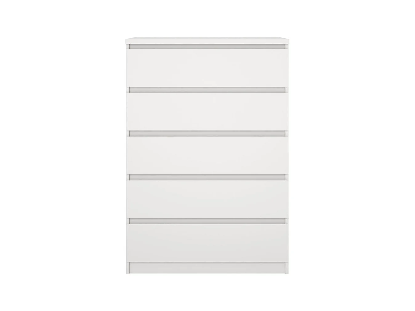 Naia Kommode 5 Schubladen weiß.
