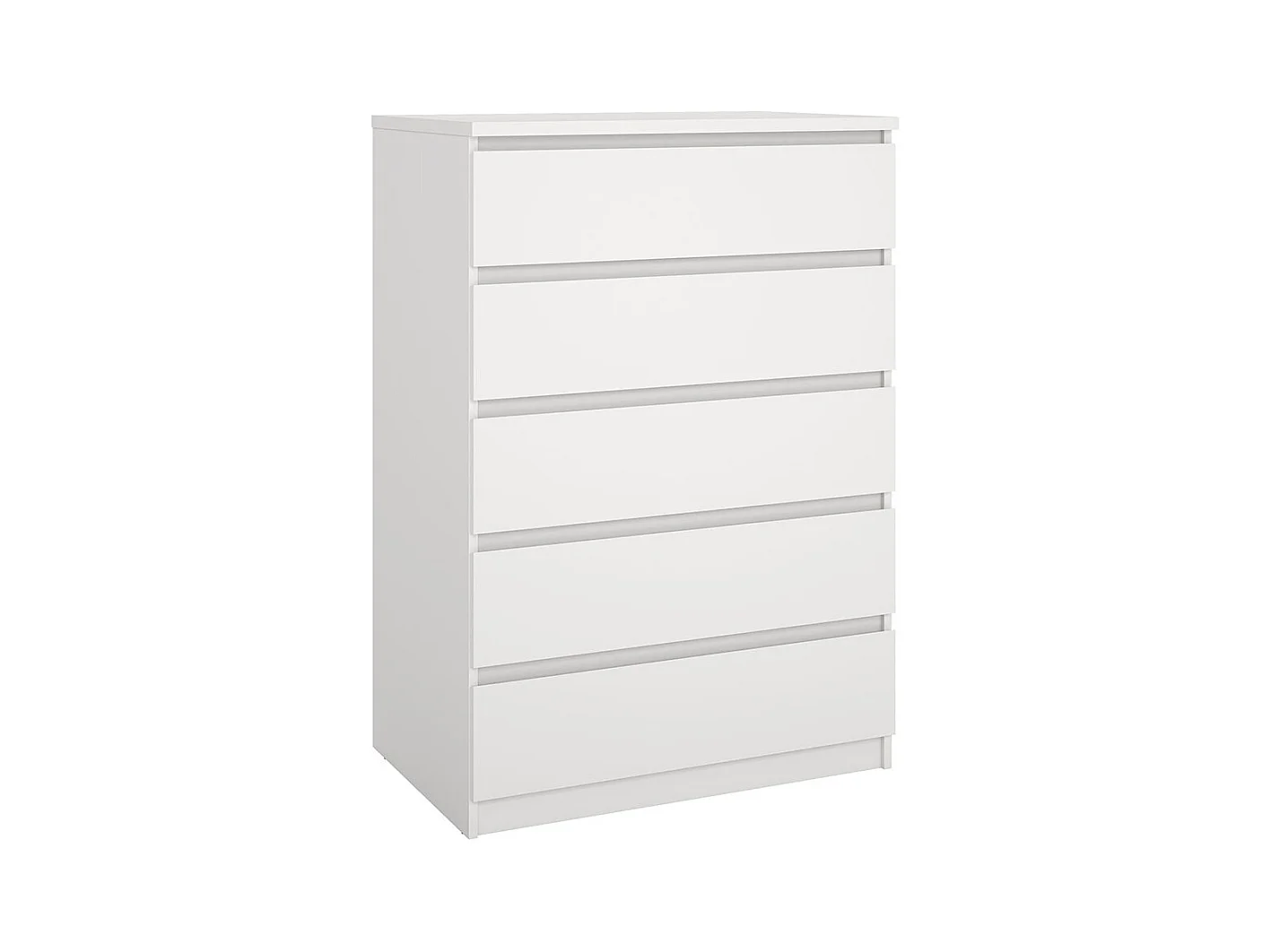 Naia Kommode 5 Schubladen weiß.