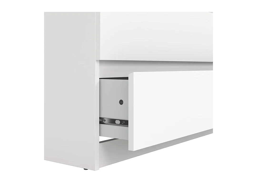 Naia Kommode 5 Schubladen weiß.