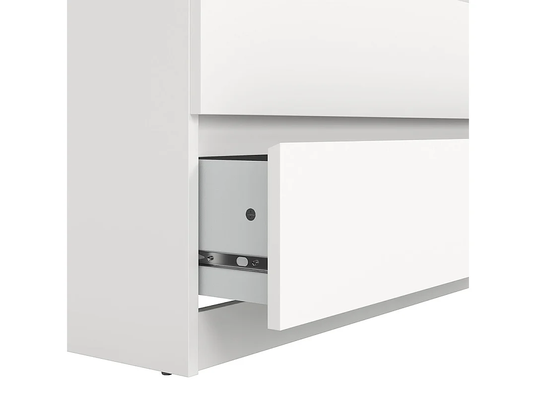 Naia Kommode 5 Schubladen weiß.