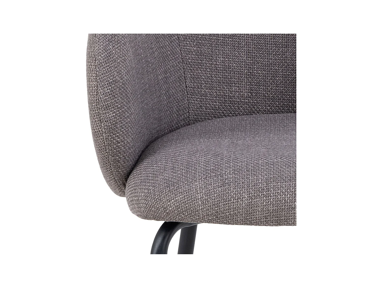 Eleanor chaise de salle à manger avec accoudoirs tissu gris clair.