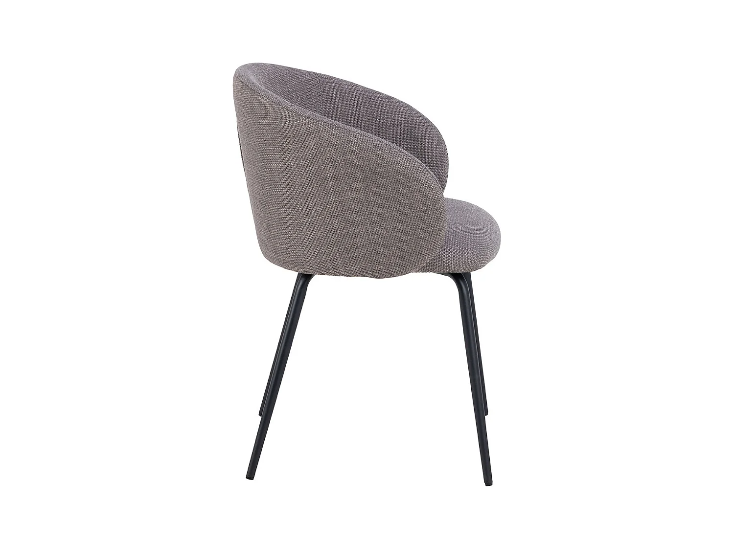 Eleanor chaise de salle à manger avec accoudoirs tissu gris clair.