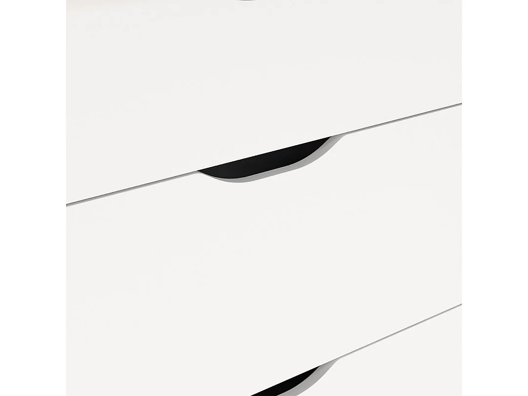 Ikast Kommode 3 Schubladen Eichen-Dekor, weiß.