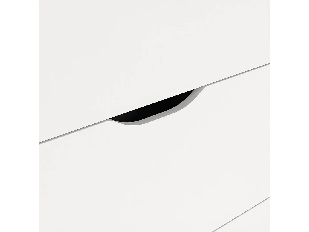 Ikast Kommode 6 Schubladen Eichen-Dekor, weiß.