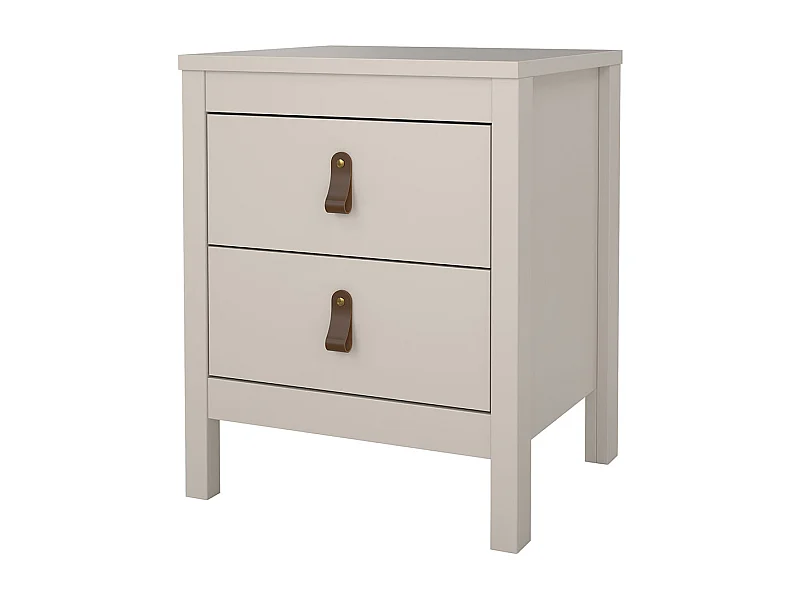 Madrid table de nuit 2 tiroirs cachemire.