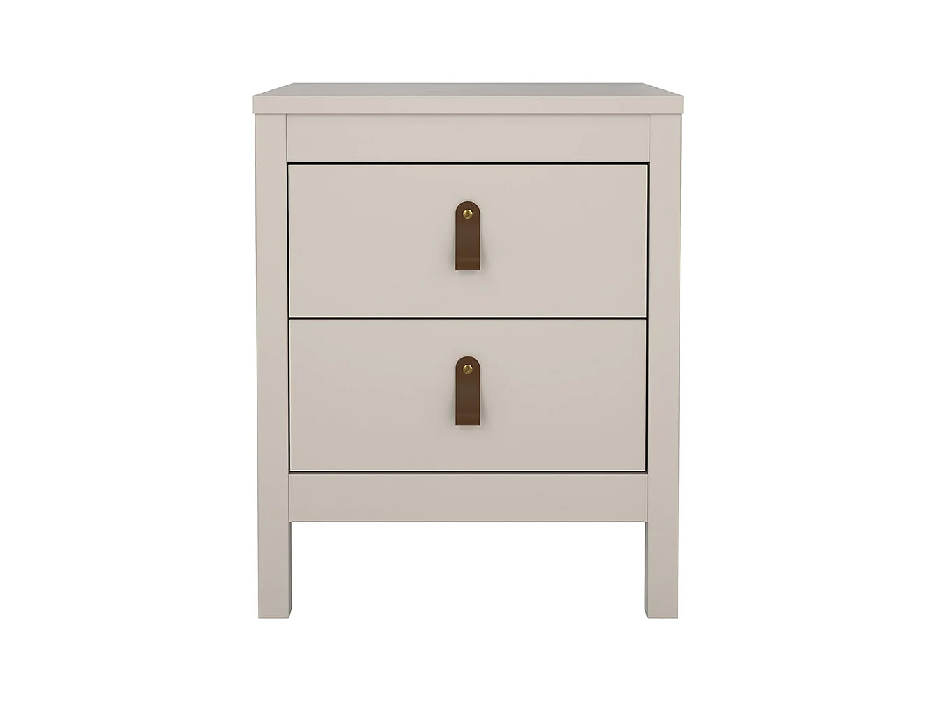 Madrid table de nuit 2 tiroirs cachemire.