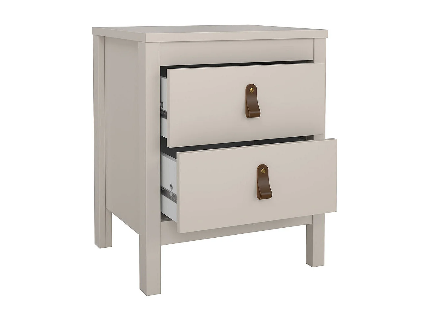 Madrid table de nuit 2 tiroirs cachemire.