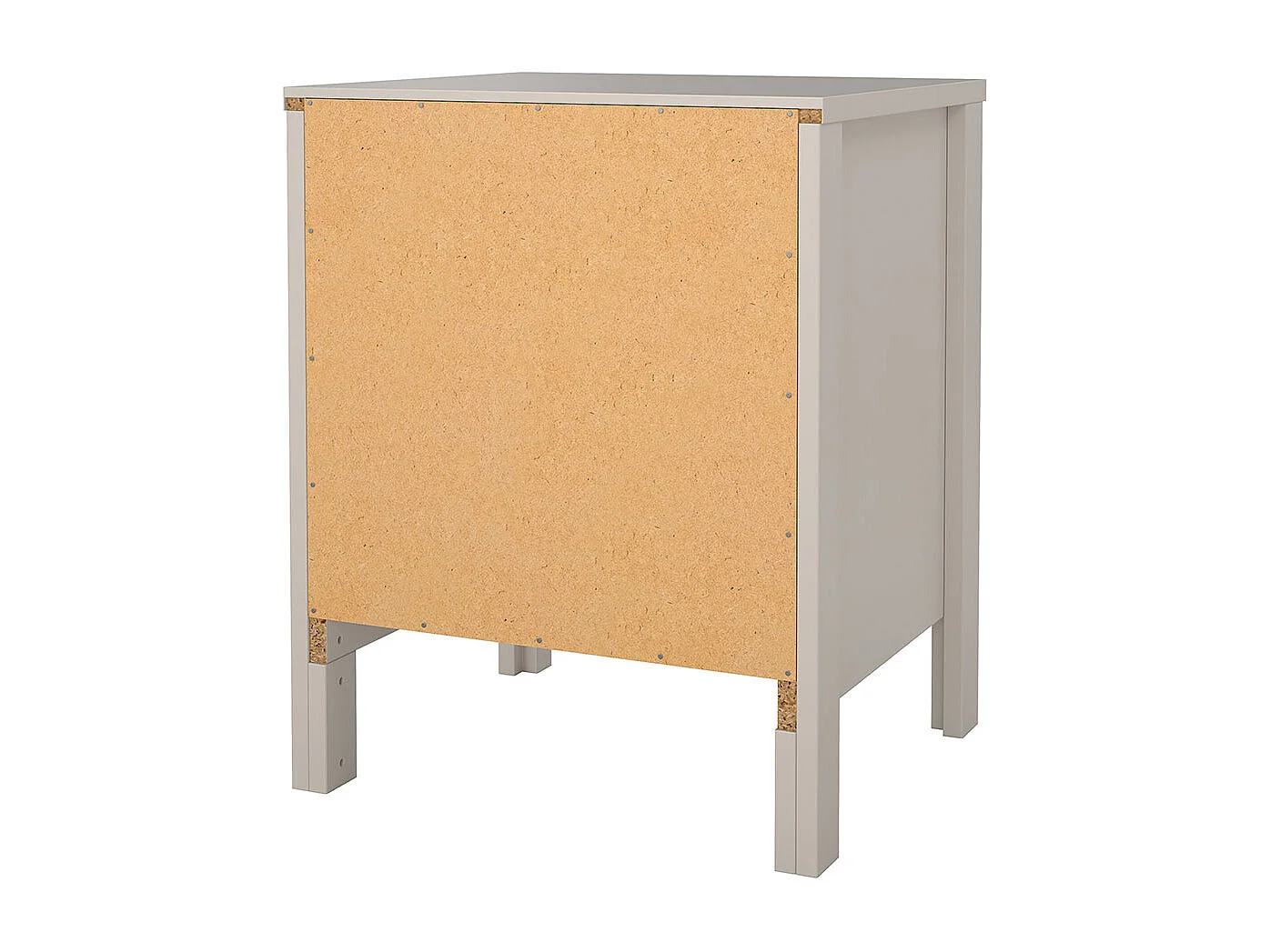 Madrid table de nuit 2 tiroirs cachemire.