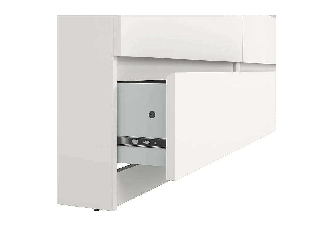 Naia Kommode 6 Schubladen weiß.