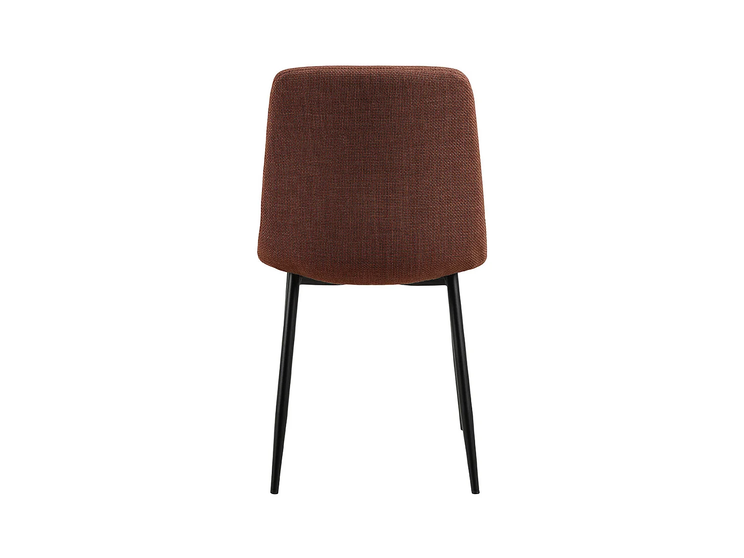 Becca chaise de salle à manger tissu orange.