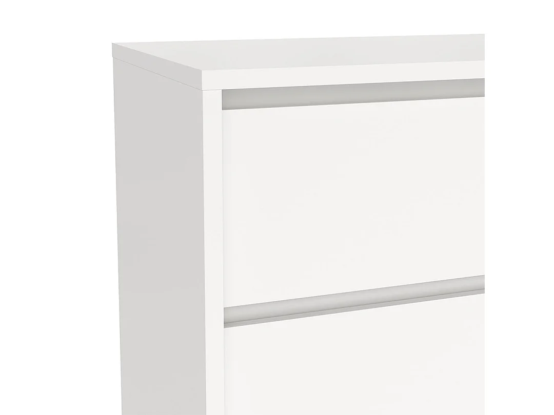 Next Kommode 1 Tür 3 Schubladen weiß.