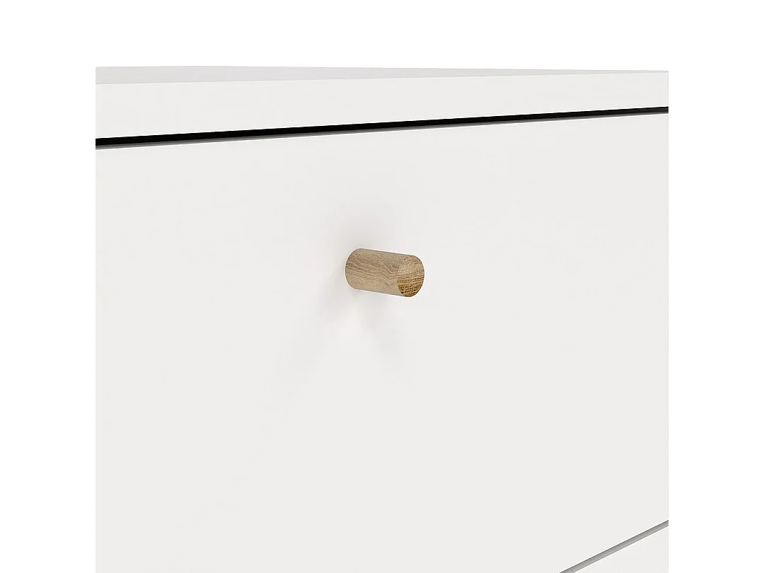 Bodo Kommode 5 Schubladen weiß.