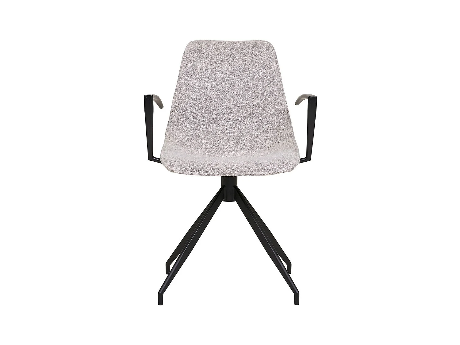 Monaco chaise de salle à manger pied rotatif, accoudoirs sable.