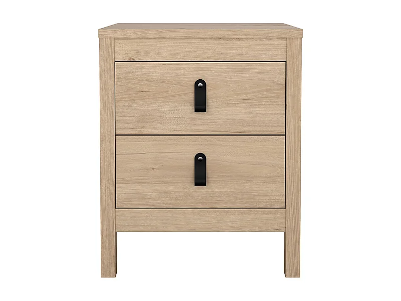 Madrid Nachttisch 2 Schubladen Eichen-Dekor.