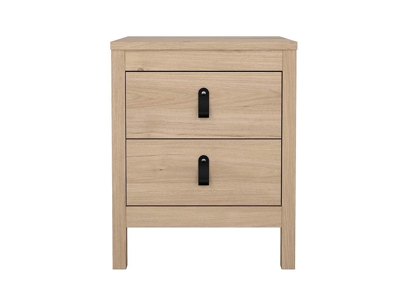 Comodino Madrid 2 cassetti decoro rovere.