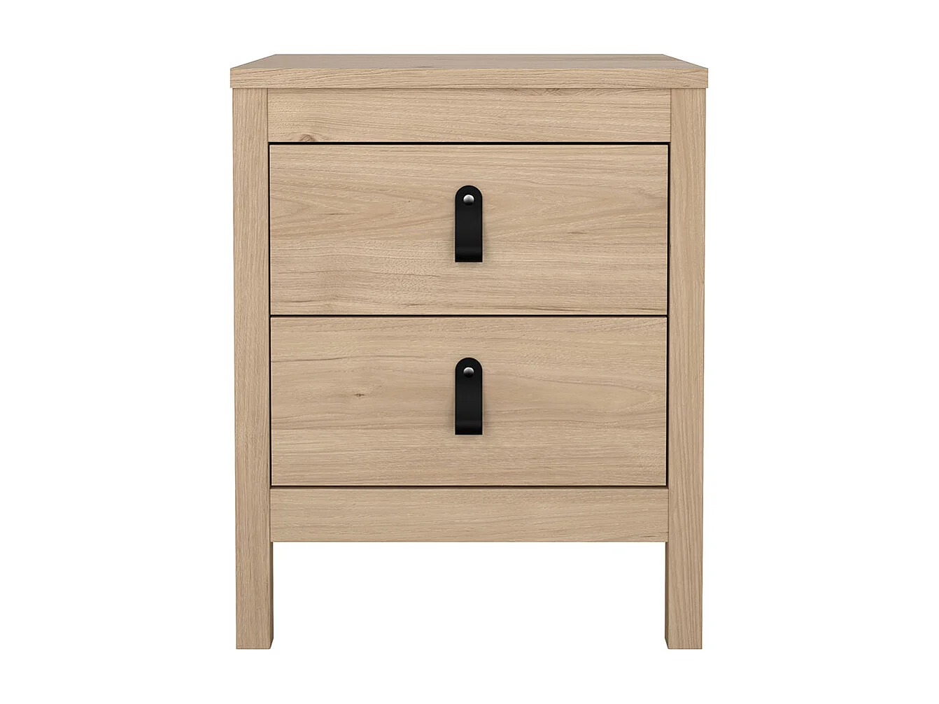 Madrid Nachttisch 2 Schubladen Eichen-Dekor.