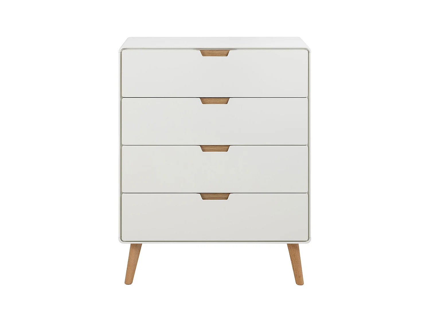 Lowell Kommode 4 Schubladen weiß.