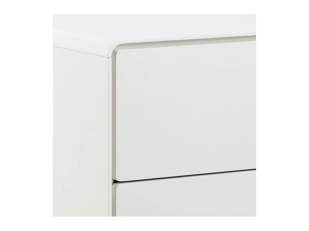 Lowell Kommode 4 Schubladen weiß.