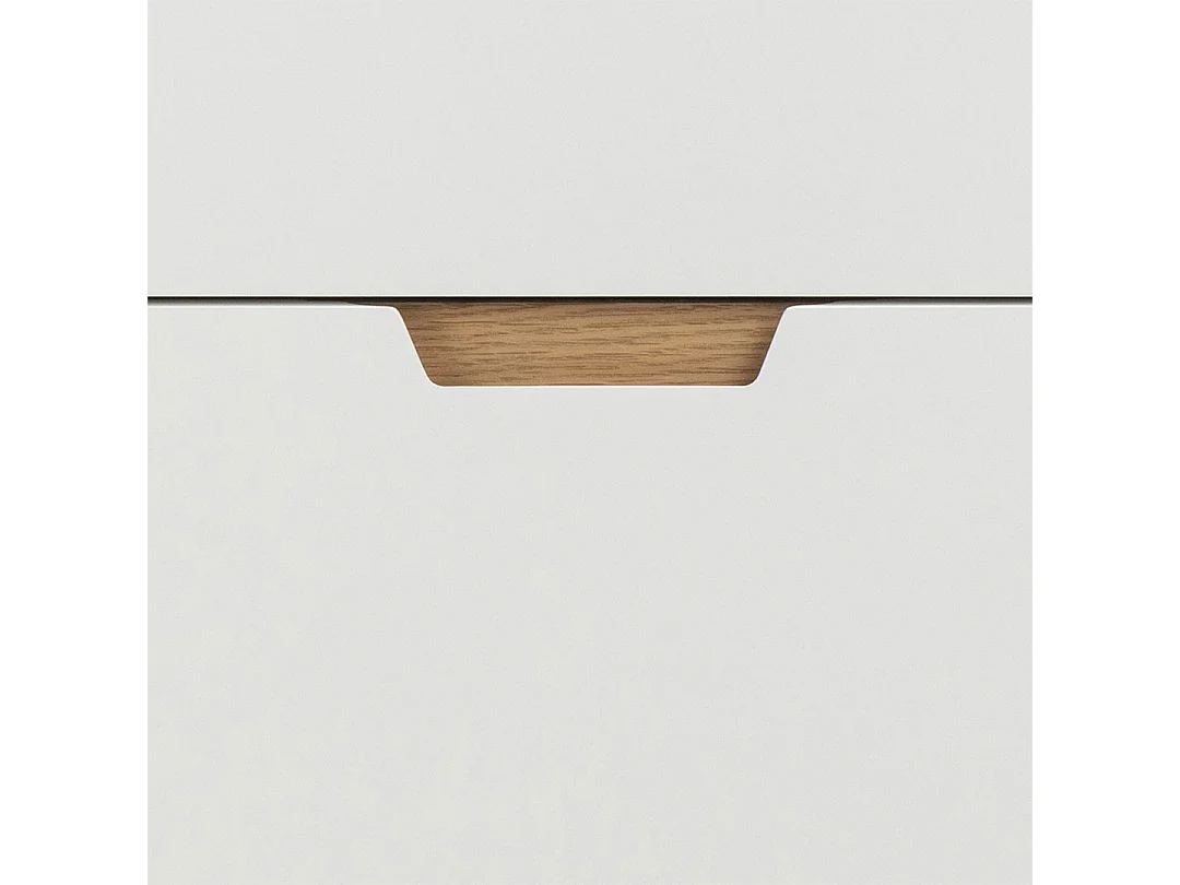 Lowell Kommode 4 Schubladen weiß.